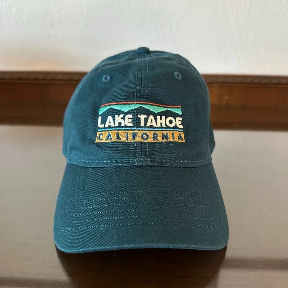 Lake Tahoe Hat Cap One Size Trucker‎ Baseball Blue California Adjustable
